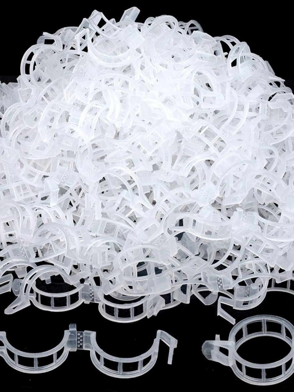 300 PCS Plant Support Clips, Plastic Garden Plant Ties, Tomato Clips Trellis for